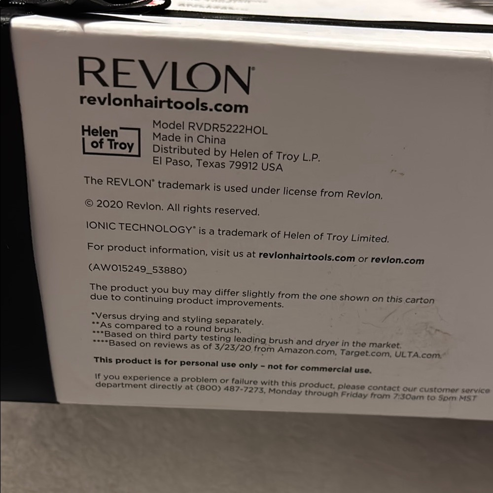 Revlon Red and Black Hair Styling Tool Volumizer Brush - Picture 3 of 5